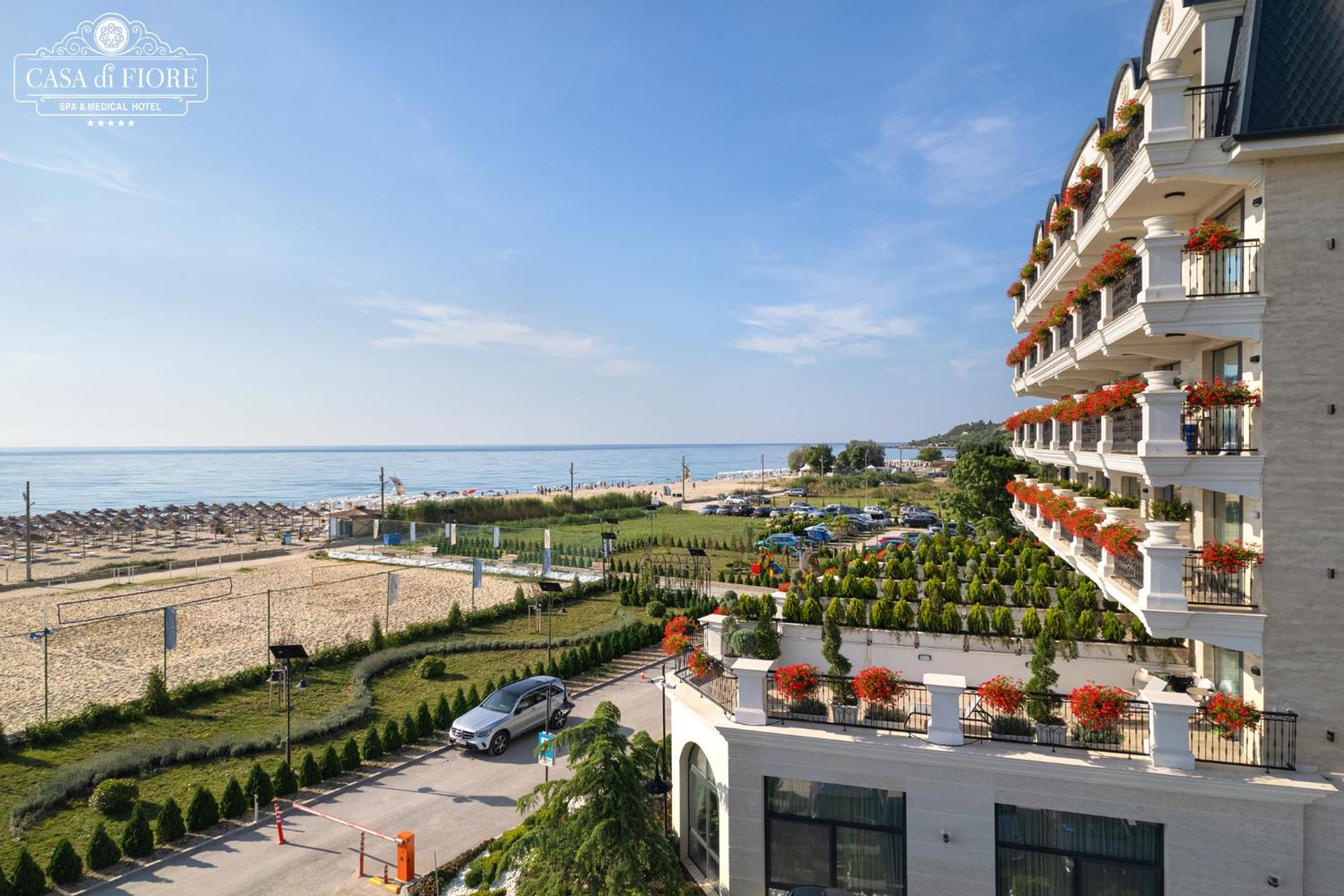 Casa Di Fiore Spa And Medical Hotel, Mineral Pools & Private Beach Kranevo Exterior foto The beach at the complex