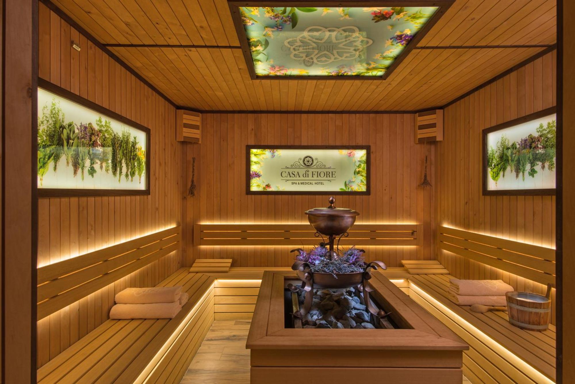 Casa Di Fiore Spa And Medical Hotel, Mineral Pools & Private Beach Kranevo Exterior foto 3D rendering of a steam room
